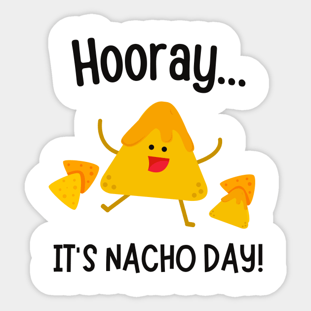 Nacho Lovers Mexican Food Taco Sticker by Foxxy Merch